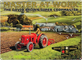 The David Brown super cropmaster  Metalen wandbord 40 x 30 cm