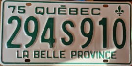 Quebec Originele Canadese license plate (Kentekenplaat).