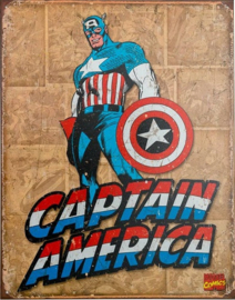 Captain America 2. Metalen wandbord 31,5 x 40,5 cm.​