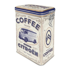 Citroën Coffee Truck.  Bewaarblik met clipsluiting.