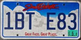 South Dakota License Plate