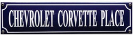 Chevrolet Corvette Place Emaille bordje.