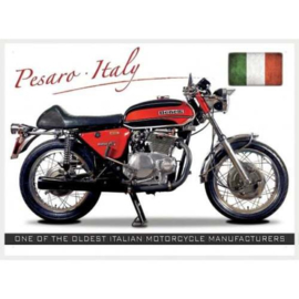 Benelli Tornado 650S. Metalen wandbord 30 x 41 cm.