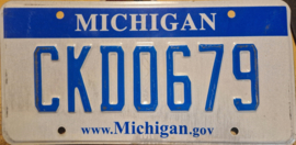 Michigan Originele license plate .
