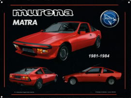 Matra Murena.  Metalen wandbord 30 x 40 cm.