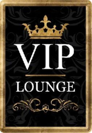 VIP Lounge  Metalen Postcard 10 x 14 cm.