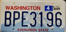 Washigton Originele license plate (kentekenplaat).