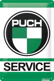 Puch Service.  Metalen wandbord  20 x 30 cm.