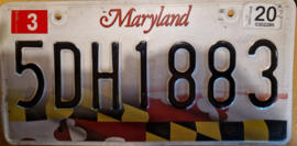 Maryland Originele license plate  .