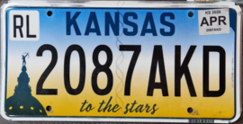 Kansas Originele License Plate