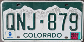 Colorado Originele license plate (kentekenplaat)
