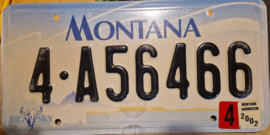 Montana Originele license plate  .