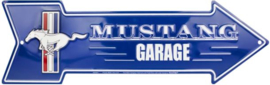 Mustang Garage  Aluminium pijl 51 x 14,5 cm