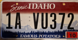 Idaho Originele license plate .