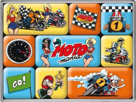 Motomania. Koelkastmagneten set a 9 st.
