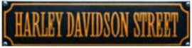 Harley Davidson Street Oranje Emaille bordje.