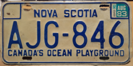 Nova Scotia Originele Canadese license plate (Kentekenplaat).