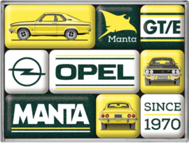 Opel Manta. Koelkastmagneten set a 9 st.