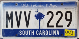South Carolina Originele License Plate .