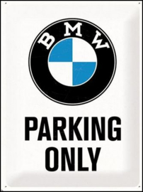 BMW Parking Only Metalen Wandbord 20 x 30 cm