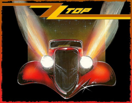 ZZTop Headlights.  Metalen wandbord 31,5 x 40,5 cm.