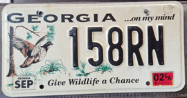 Georgia Wildlife Originele kentekenplaat