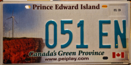 Prince Edward Island Originele Canadese license plate (Kentekenplaat).