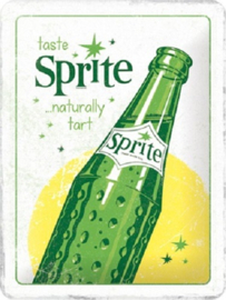 Sprite Bottle.   Metalen wandbord in reliëf 15 x 20 cm.