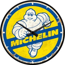 Michelin Bibendum 80s​. Wandklok Ø 31 cm en 6 cm dik.