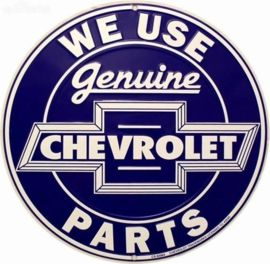 Chevrolet Parts Aluminium wandbord Ø 60 cm.