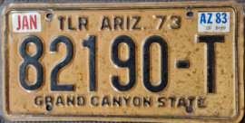 Arizona Originele Trailer License Plate