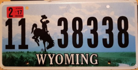 Wyoming Originele license plate .