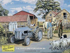 Ford-Ferguson 1941   9N  Metalen wandbord 40 x 30 cm