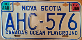 Nova Scotia Originele Canadese license plate (Kentekenplaat).