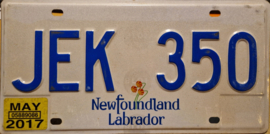 Newfoundland & Labrador Originele Canadese license plate (Kentekenplaat).