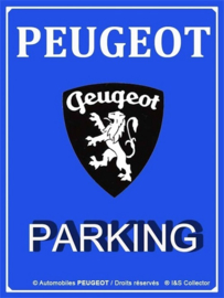 Peugeot Parking. Koelkastmagneet 8 cm x 6 cm.