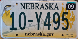 Nebraska Originele license plate .