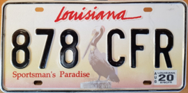 Louissana Originele license plate  . .
