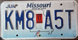 Missouri Originele license plate