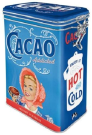 Cacao Addicted Bewaarblik met clipsluiting