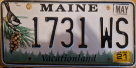 Maine Originele License Plate –   2