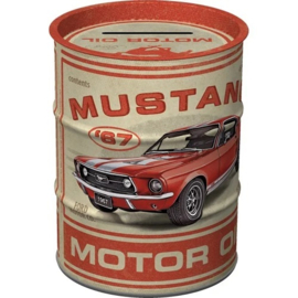 Ford Mustang GT 1967 Motor Oil. Money Box Oil Barrel .