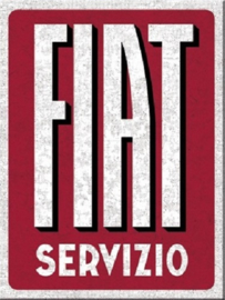 Fiat - Servizio. Koelkastmagneet 8 cm x 6 cm.