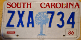 South Carolina Originele license plate  .