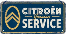 Citroën Service. Metalen wandbord 10 x 20 cm.