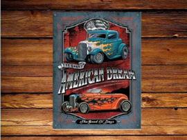 The Great American Dream​ Metalen wandbord 31,5 x 40,5 cm.