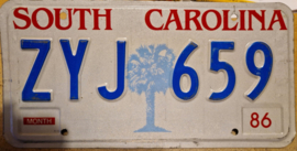 South Carolina 2 Originele License Plate – "De Palmetto State"
