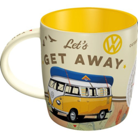 VW Bulli Lets Get Away Koffiemok.