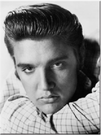 Elvis Presley Portret. Koelkastmagneet 8 cm x 6 cm.