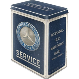 Mercedes Benz Service Emblem blue.   Bewaarblik.